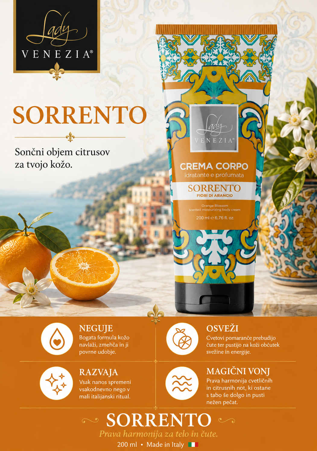 CERAMICHE D'ITALIA – KREMA ZA TELO 200ml