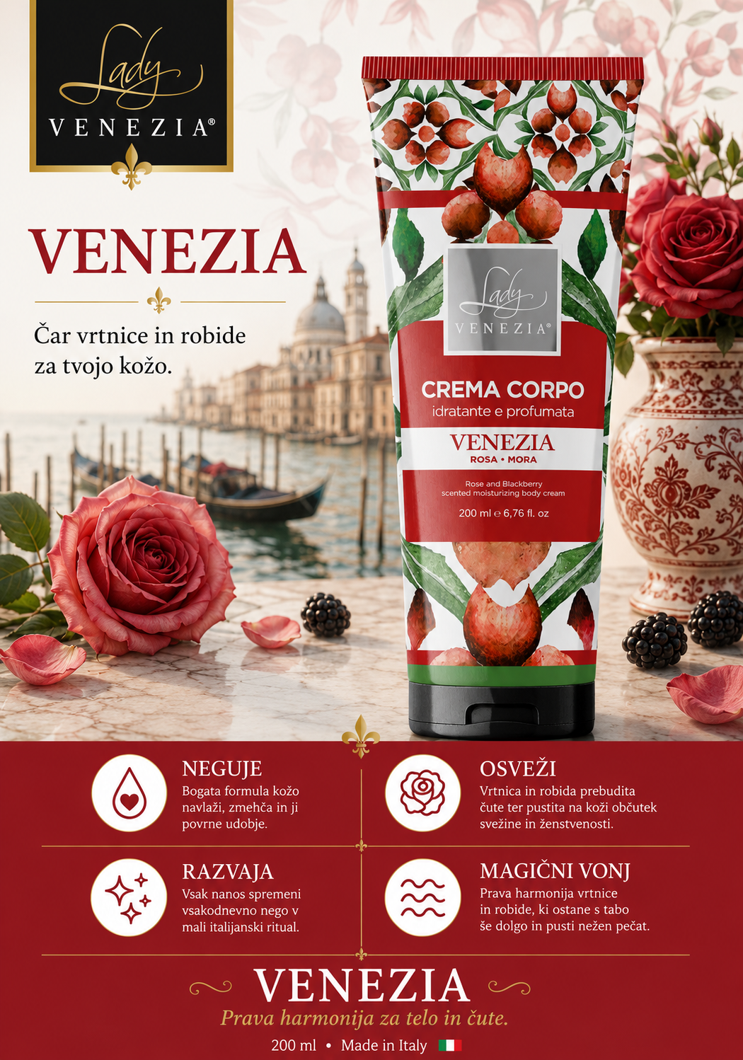 CERAMICHE D'ITALIA – KREMA ZA TELO 200ml