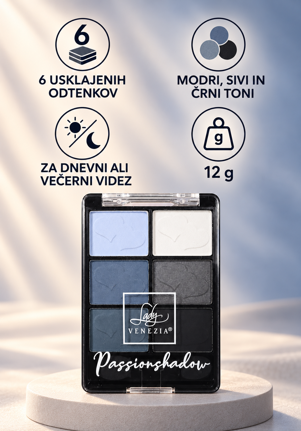 NIGHT - Paletka senčil za oči