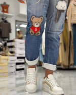 Naloži sliko v pregledovalnik galerij, HLAČE JEANS TEDDY &amp; FRIENDS
