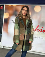 Naloži sliko v pregledovalnik galerij, PLAŠČ COZY CHECK
