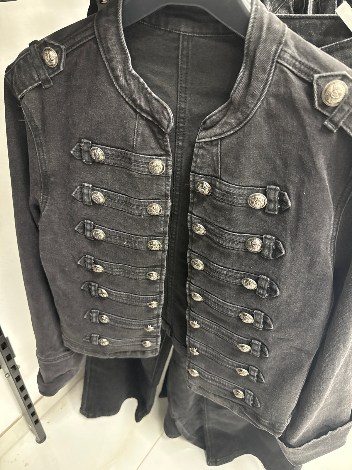 JAKNA NAPOLEON JEANS CRNA