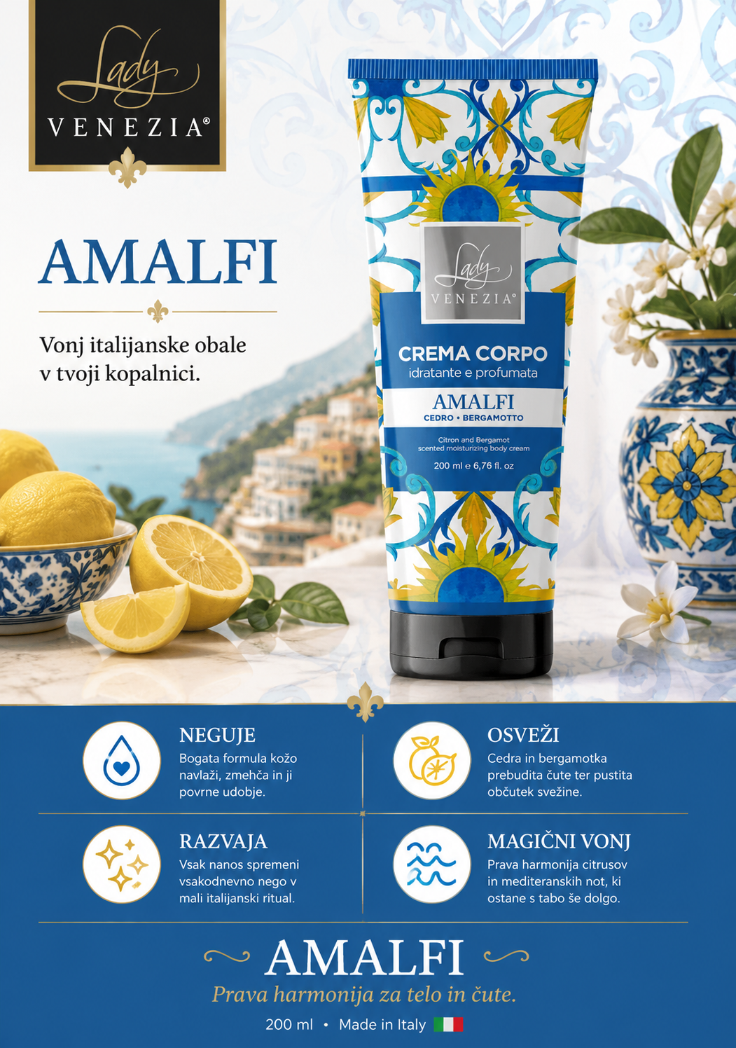 CERAMICHE D'ITALIA – KREMA ZA TELO 200ml