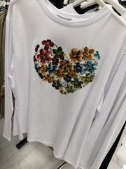 MAJICA FLOWERY HEART