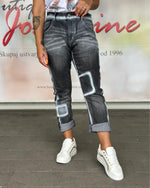 Naloži sliko v pregledovalnik galerij, HLAČE JEANS NEON EFFECT
