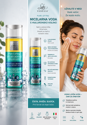 PURE LIFTING MICELARNA VODA S HIALURONSKO KISLINO