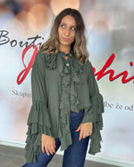 Naloži sliko v pregledovalnik galerij, MAJICA ROMANTIC FRILL
