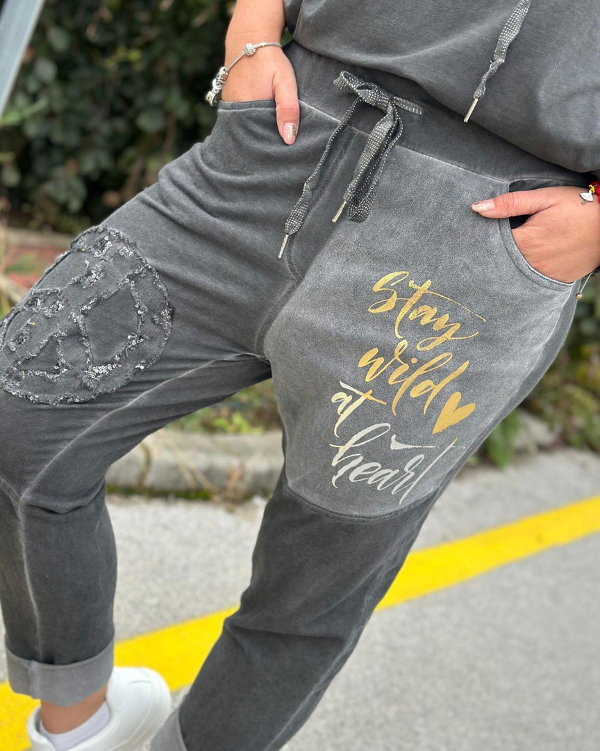 HLAČE PEACE & SHINE