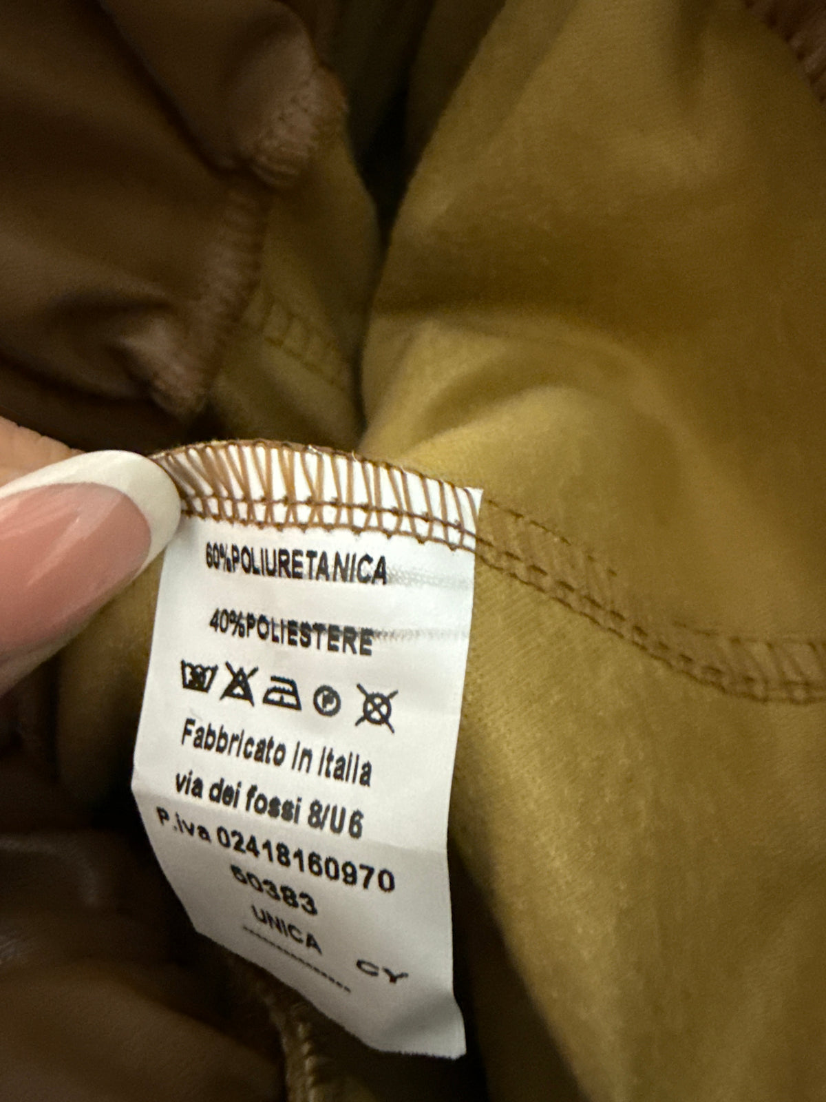 HLAČE SHINE LEATHER