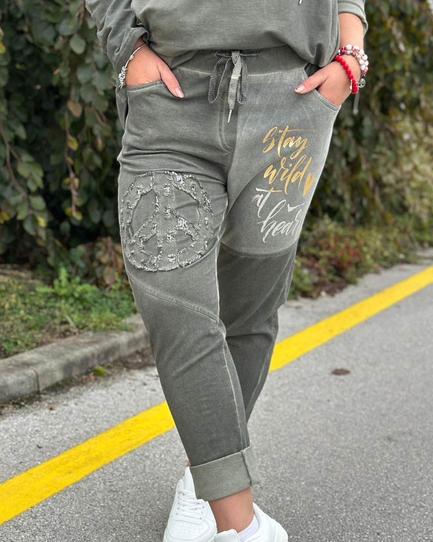 HLAČE PEACE & SHINE