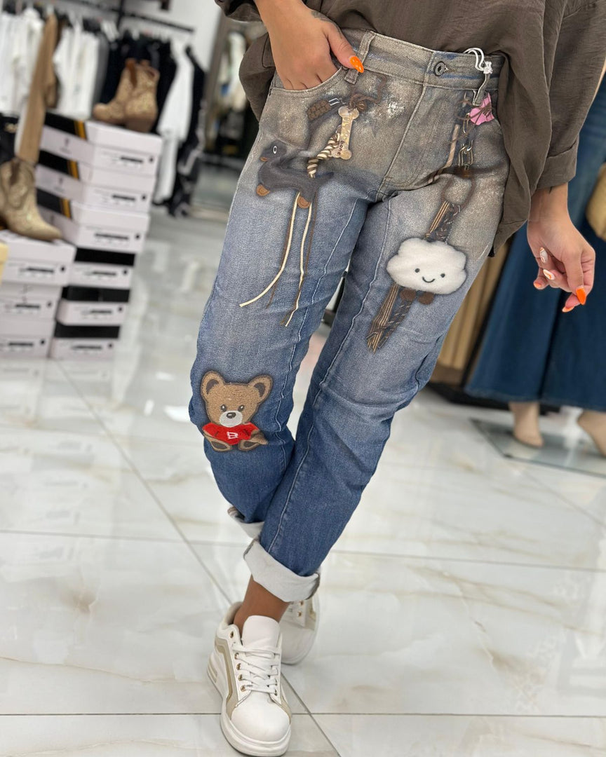 HLAČE JEANS TEDDY & FRIENDS