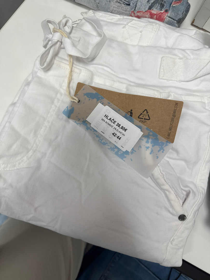 HLAČE JEANS WHITE