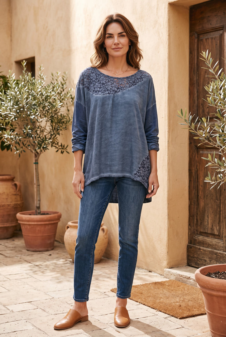 ROMANTIC LACE VISCOSE MAJICA