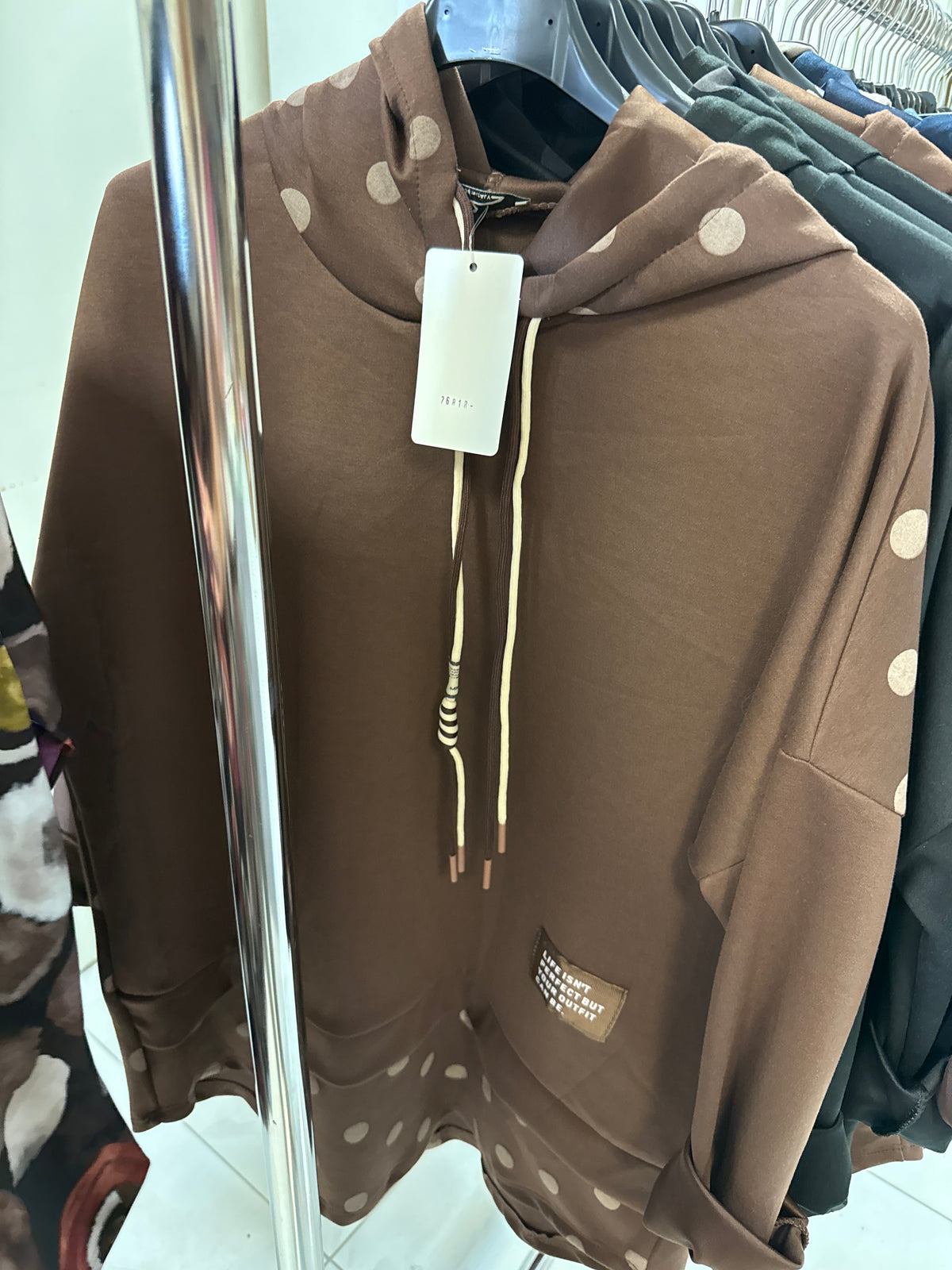 PULOVER DOTTY HOOD