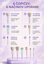Naloži sliko v pregledovalnik galerij, UNICORN BRUSH SET - set čopičev za ličenje