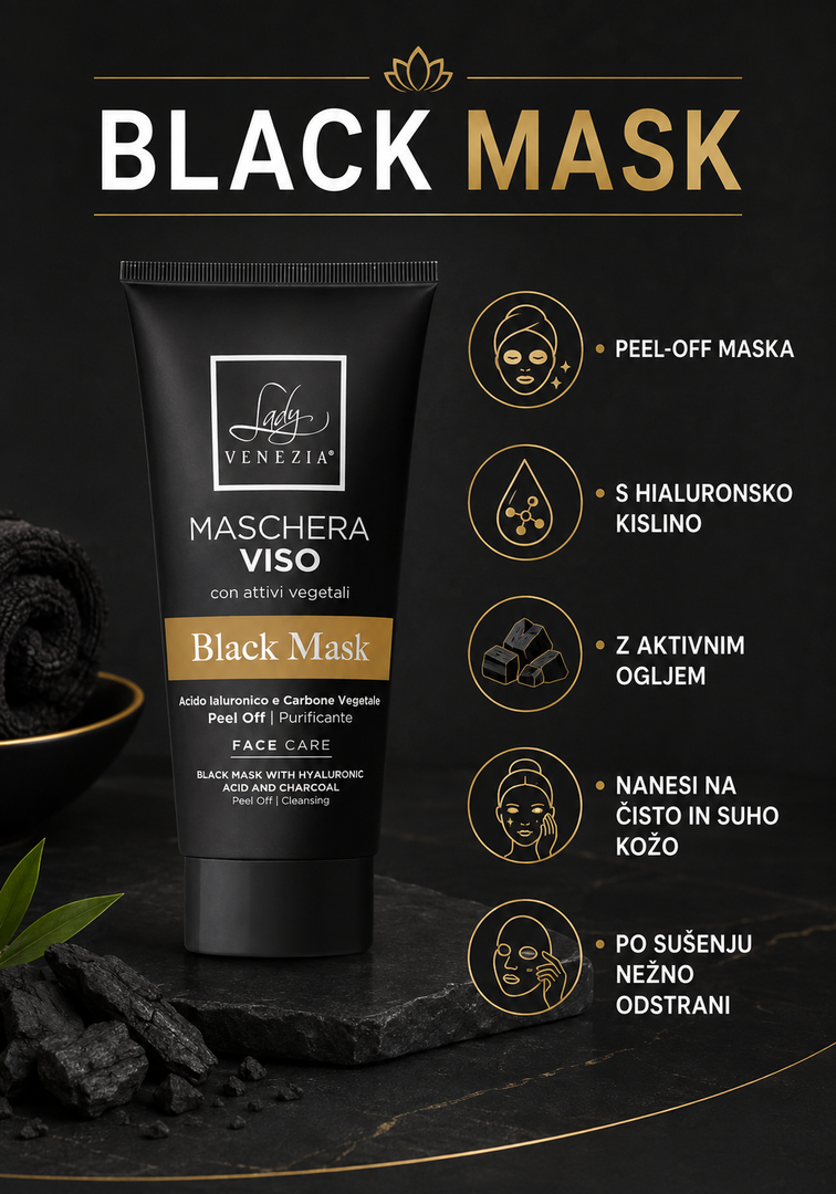 ČRNA PEEL-OFF MASKA