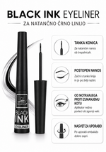 Naloži sliko v pregledovalnik galerij, BLACK INK EYELINER- tekoče črtalo za oči