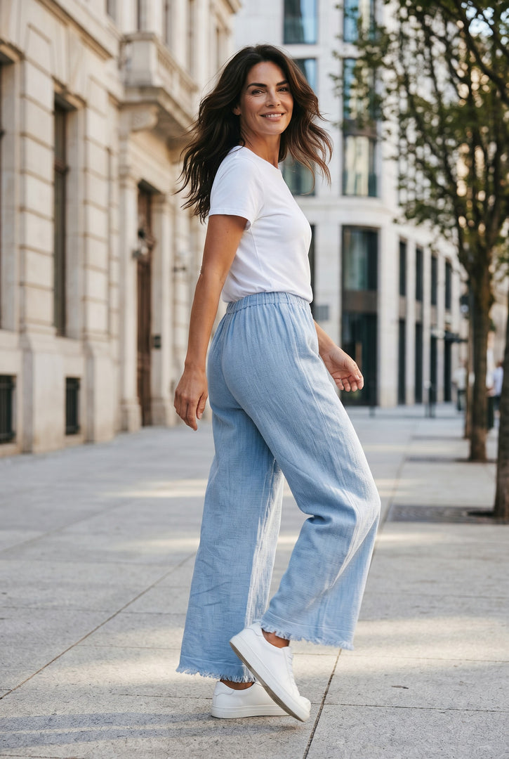 HLAČE  SOFT LINEN FLOW