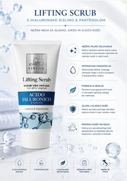 LIFTING SCRUB – PILING ZA OBRAZ S HIALURONSKO KISLINO IN PANTENOLO