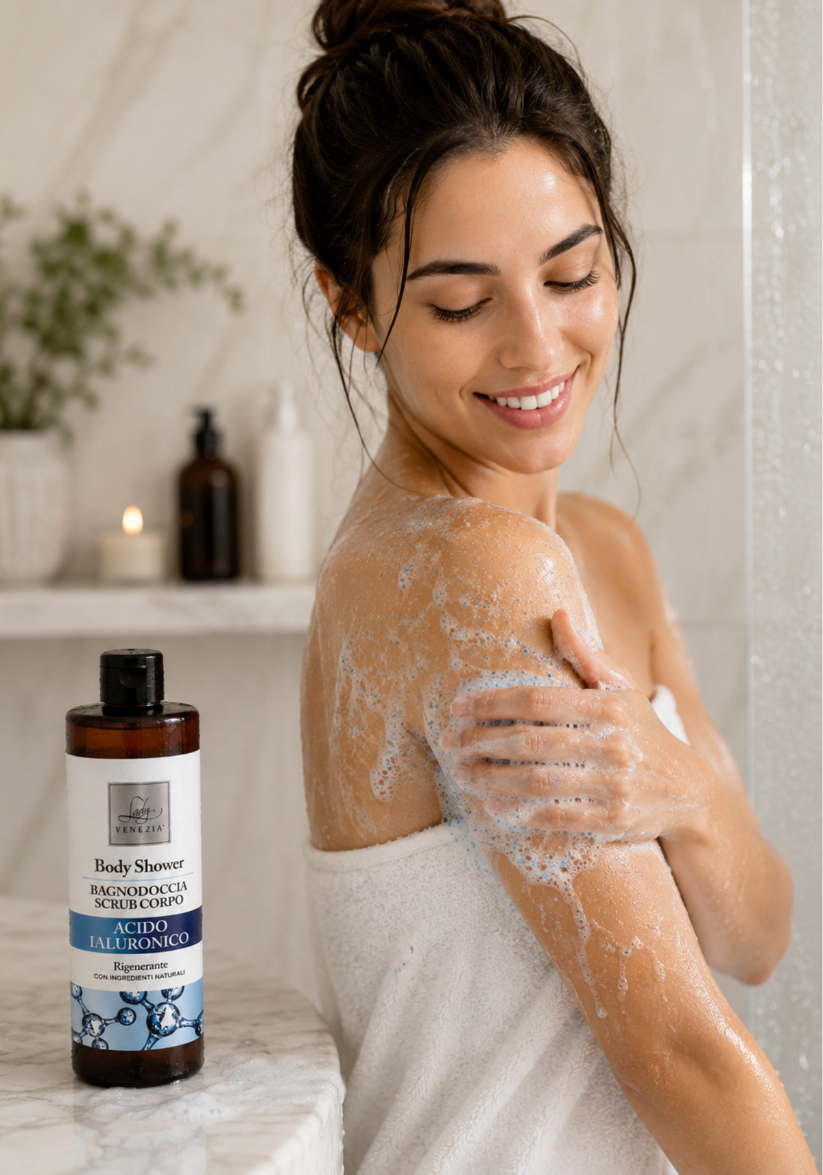 HYALURONIC BODY SCRUB SHOWER GEL