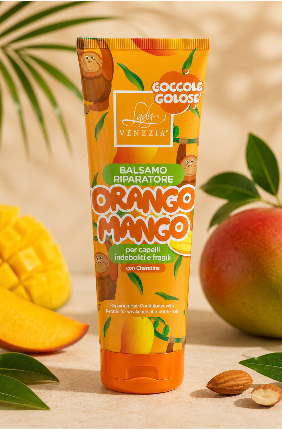 ORANGOMANGO – Obnovitveni balzam za lase s keratinom