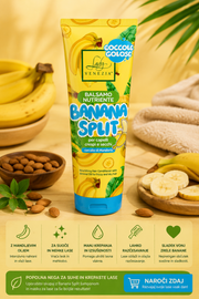 BANANA SPLIT – Hranilni balzam za lase z mandljevim oljem