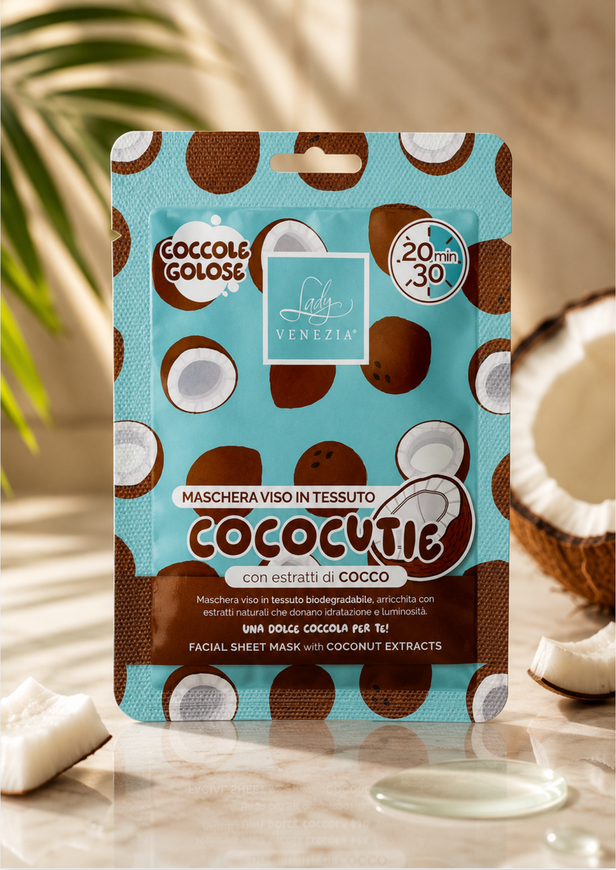 COCO CUTIE Vlažilna maska za obraz z izvlečkom kokosa