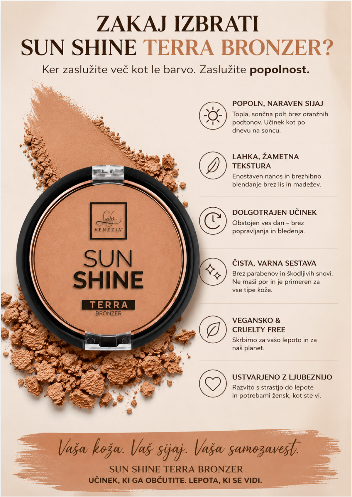SUN SHINE TERRA - Bronzer